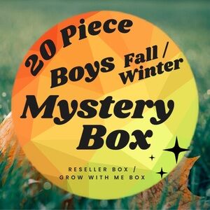 20 Piece Boys Fall / Winter Mystery Box Vests Outerwear Grow With Me Clothes GUC